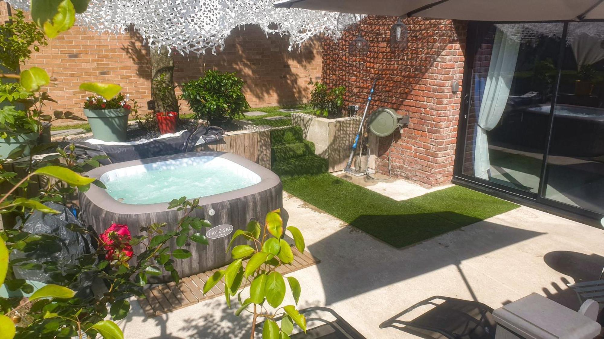 Gary Suite - Studio Cosy, Spa Et Jardin Privatif A 4 Min De Cambrai Awoingt Zewnętrze zdjęcie