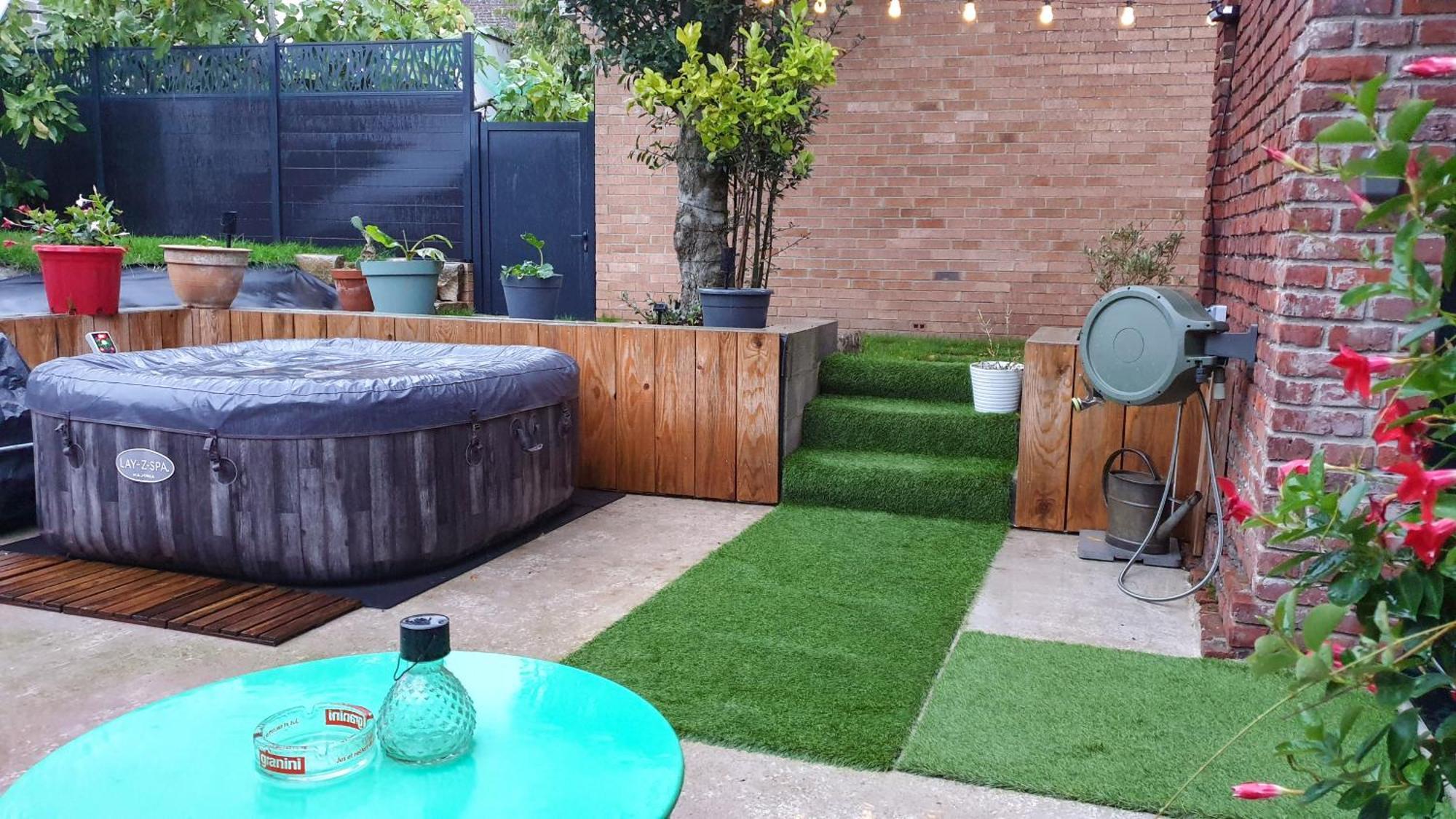 Gary Suite - Studio Cosy, Spa Et Jardin Privatif A 4 Min De Cambrai Awoingt Zewnętrze zdjęcie