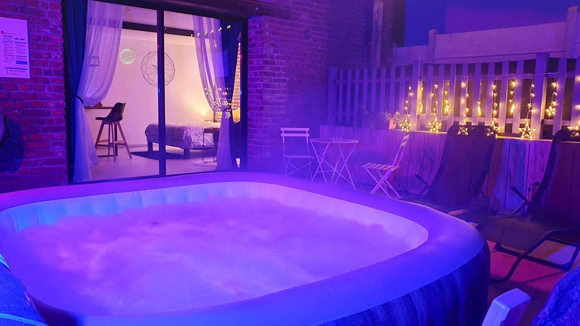 Gary Suite - Studio Cosy, Spa Et Jardin Privatif A 4 Min De Cambrai Awoingt Zewnętrze zdjęcie